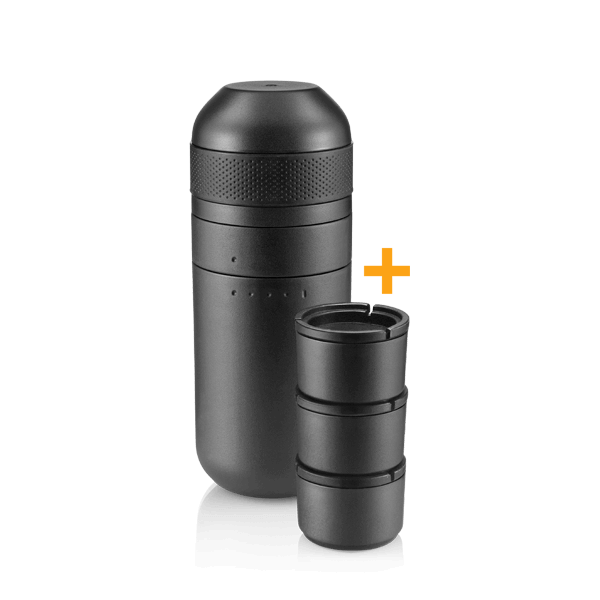 Wacaco | Minipresso Kit | Accessory for Minipresso GR | Bigger water tank and 3 additional coffee baskets