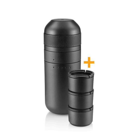 Wacaco | Minipresso Kit | Accessory for Minipresso GR | Bigger water tank and 3 additional coffee baskets