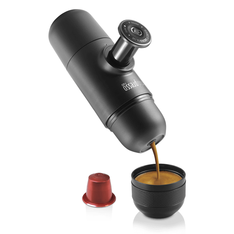  Sekaer Máquina de café espresso portátil, cafetera de viaje, 2  en 1, pequeña mini presso compatible con cápsulas originales Nespresso,  presión de 18 bares, cafetera manual Aeropress : Hogar y Cocina